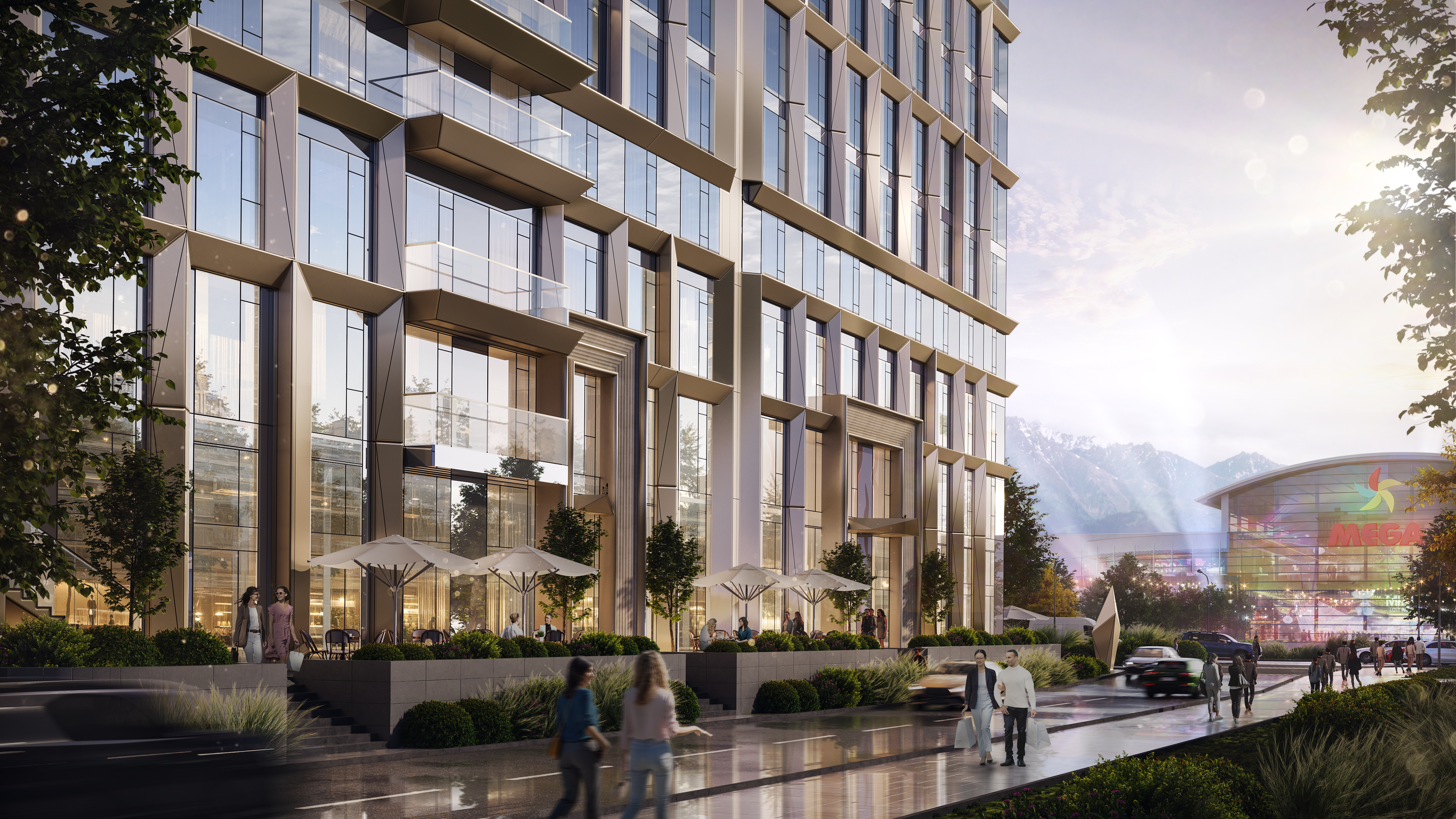 2 минуты до MEGA Alma-ata